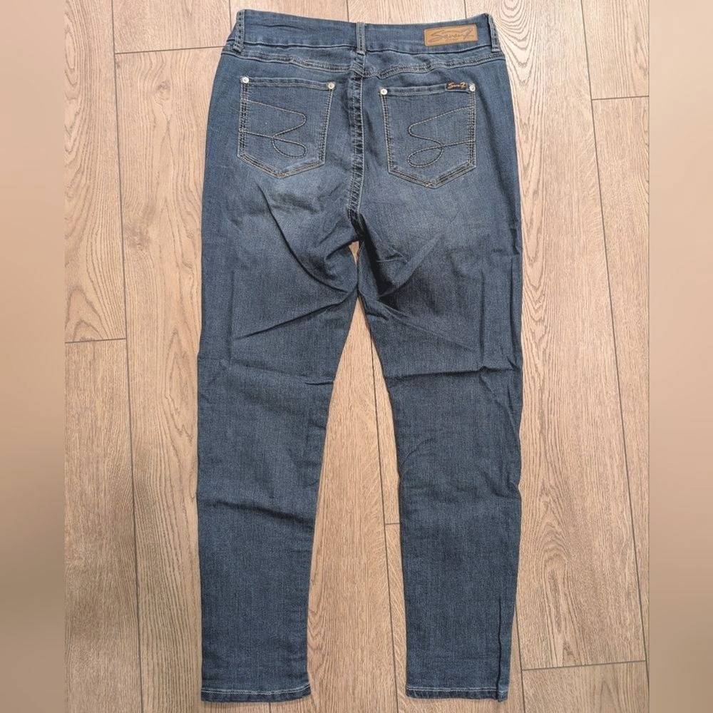 Seven 7 Plus 16 High Rise Skinny Jeans  Tummy‎ Slimming Faded Wash Stretchy - Picture 5 of 6
